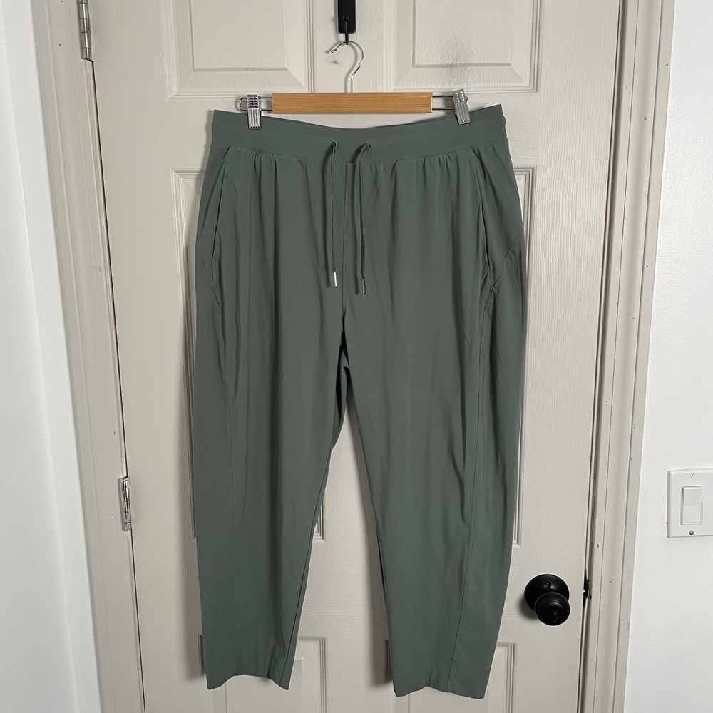 Sweaty Betty‎ Explorer Pants Womens 14 Green Straight Leg Athleisure Activewear